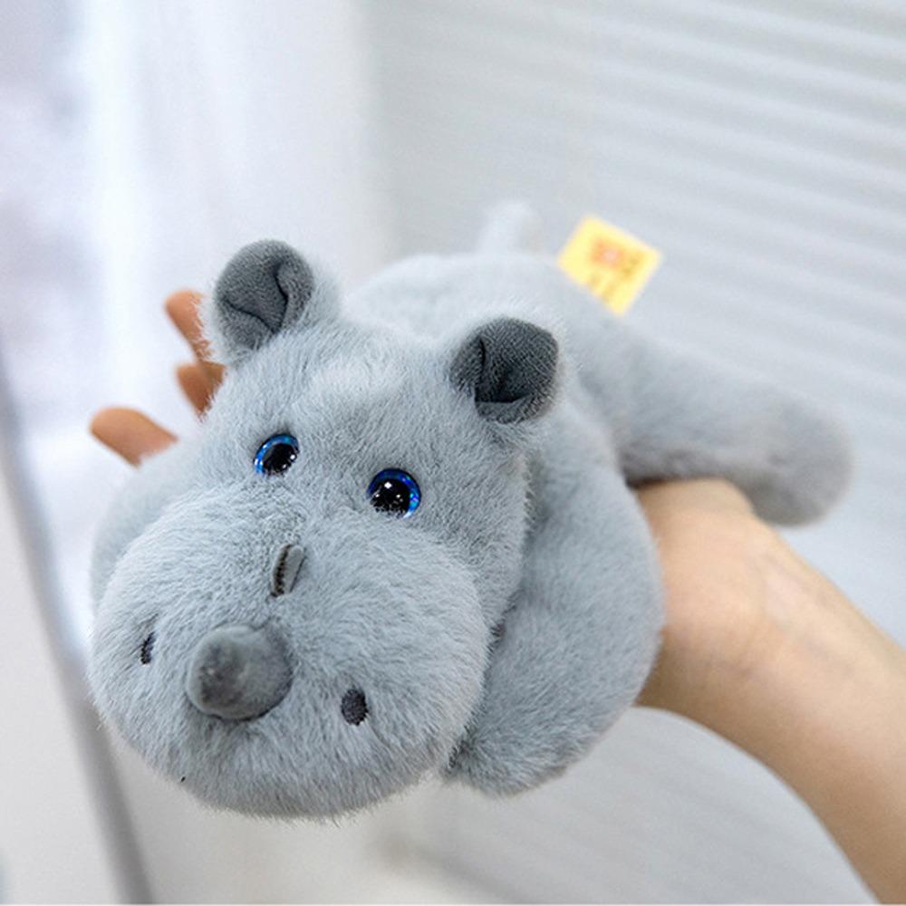 Wrist Pad Rhino Plush Toy Animal Rhino Plush Doll Cute Rhino Doll Pendant  Birthday Parties