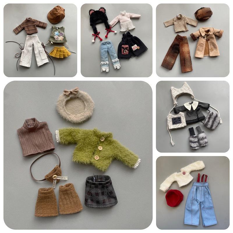 Vestito Invernale Carino per Bambola da 30cm Completo 16 Accessori per Bambola Giocattolo Vestire per Bambine