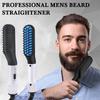 Professional Mini Ceramic Brush Hair Straightener Beard Straightening Comb Beard Hair Brush Men Electric Hair Straightener Comb