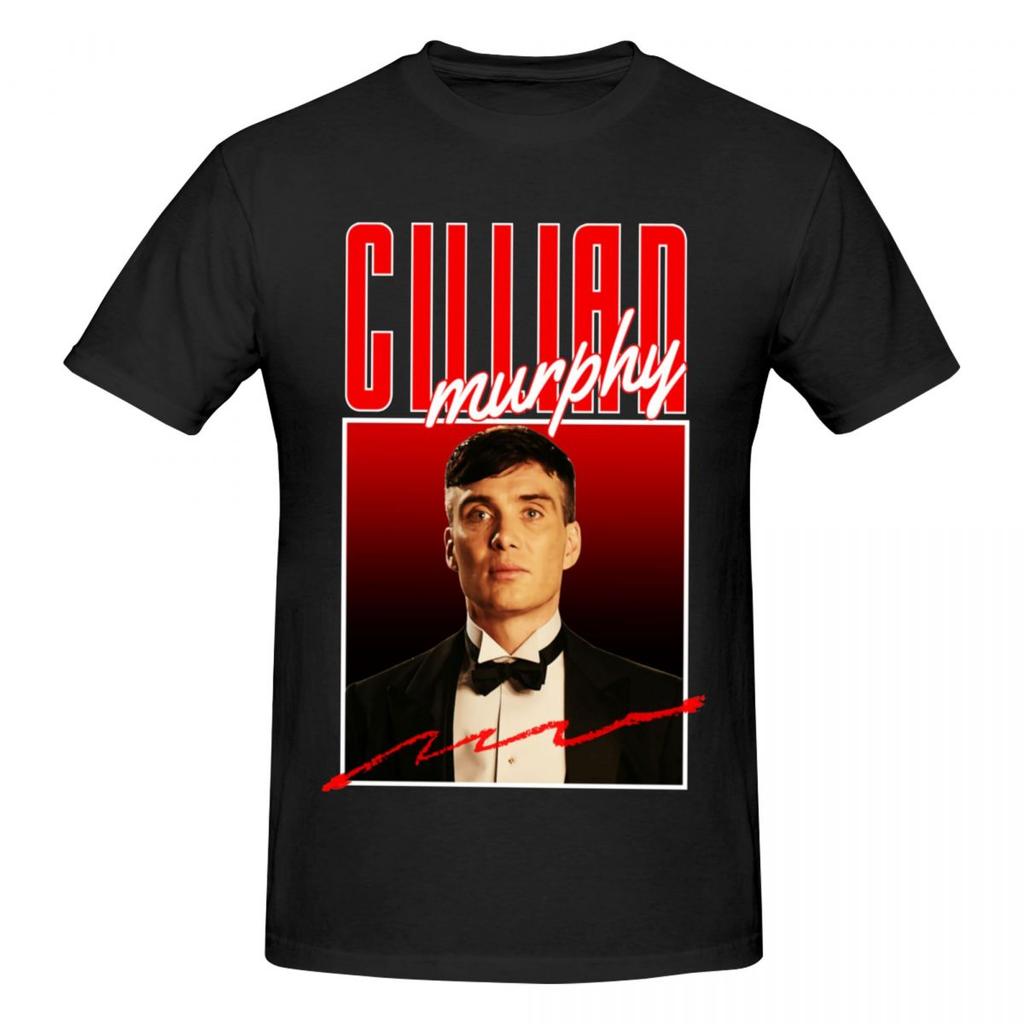 Unisex Cillian Murphy Fans Support T Shirt Streetwear Cotton Crewneck Shirt Unisex