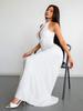 2026 European & American Fashion Pleated Slimming Solid Color Summer Maxi Dress for Women