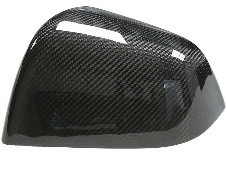 Tesla Model Y Carbon Fiber Rearview Mirror Cover - Dry Carbon Replacement Cap Accessories