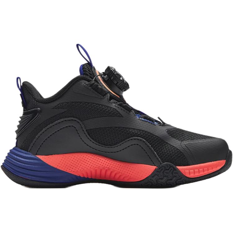 Anta Kids Fabric Comfortable Versatile Non-Slip Wear-Resistant Low-Top Basketball Shoes Kids sneaker Black Coral-Orange 312449958