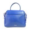 Versace Medusa Logo 2WAY Chain Shoulder Bag Hand Bag Leather Blue