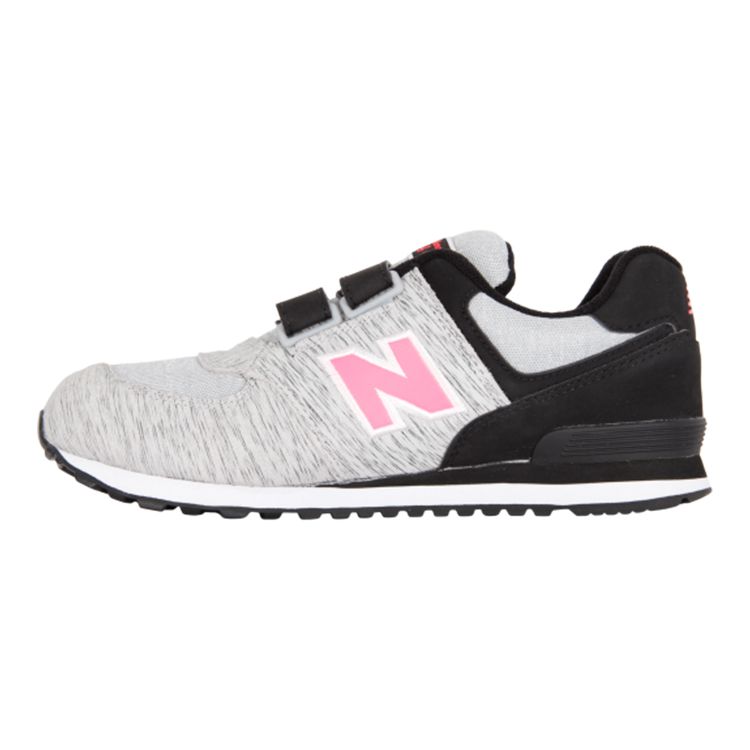 New Balance NB 574 Series Comfortable Versatile Kids Casual Shoes Kids Casual Shoes Black Gray KV574PZY