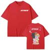 Kpop ATEEZ Double Sided Print T-shirt Men Women Clothing Fashion Trend Cartoon T-shirts High Quality Cotton Short Sleeve T Shirt