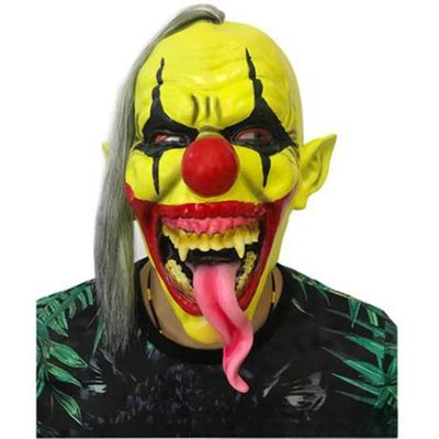 Durable Unisex Clown Head Cover Realistic Multipurpose Halloween Horror Party Cosplay Mask Joker Latex Masks