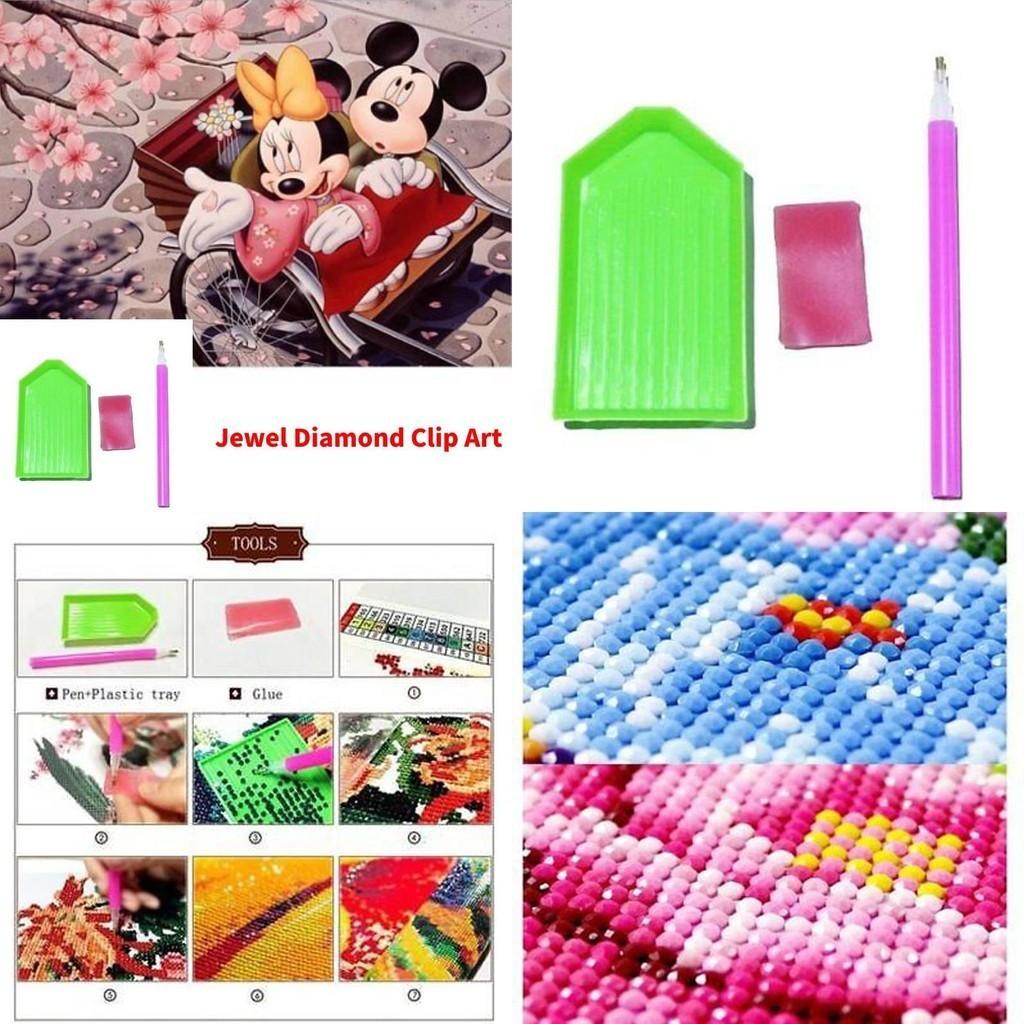 A4 Diamond Painting Tools Set Plastic Light Board Copy Table Point Drill Pen Clay Kit