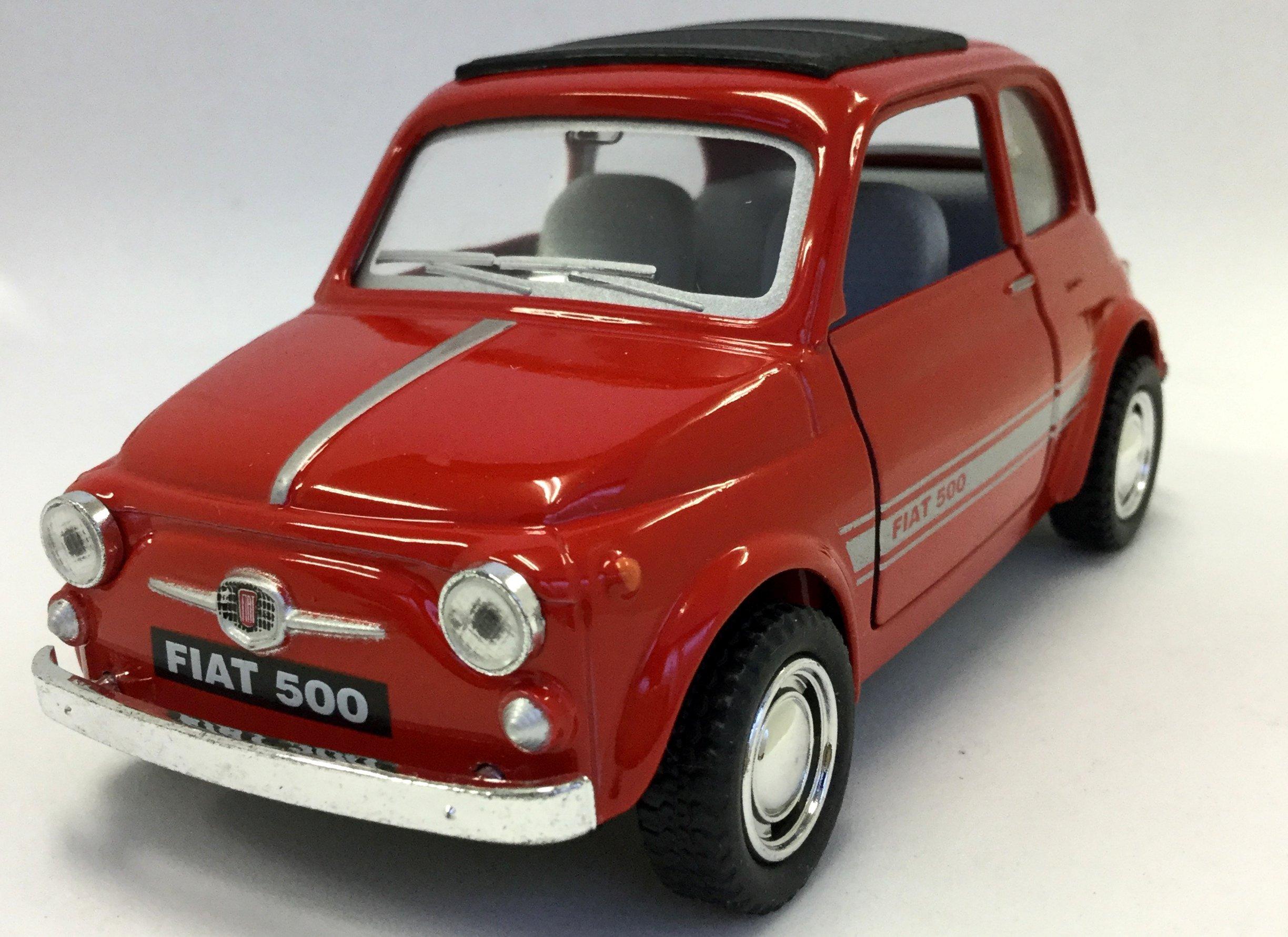

KiNSMART Инерционная мини-машинка 1/24 FIAT500(новая500) (красный)