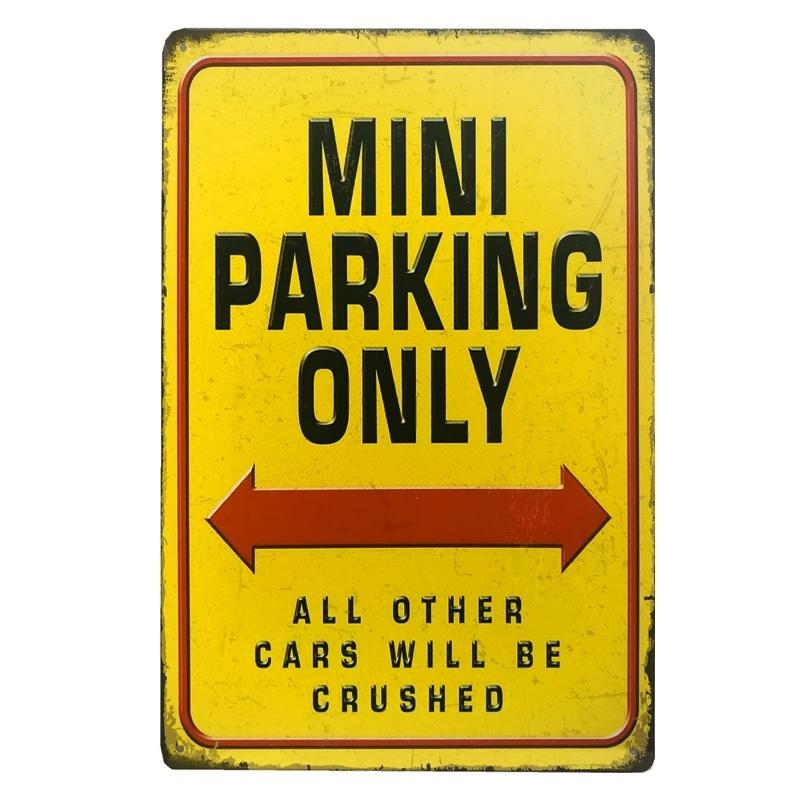 Retro Metal Tin Signs Vintage Decor Area 51 Plaque Garage Warning Danger Wall Plates Cafe Bar Decor Room Decoration