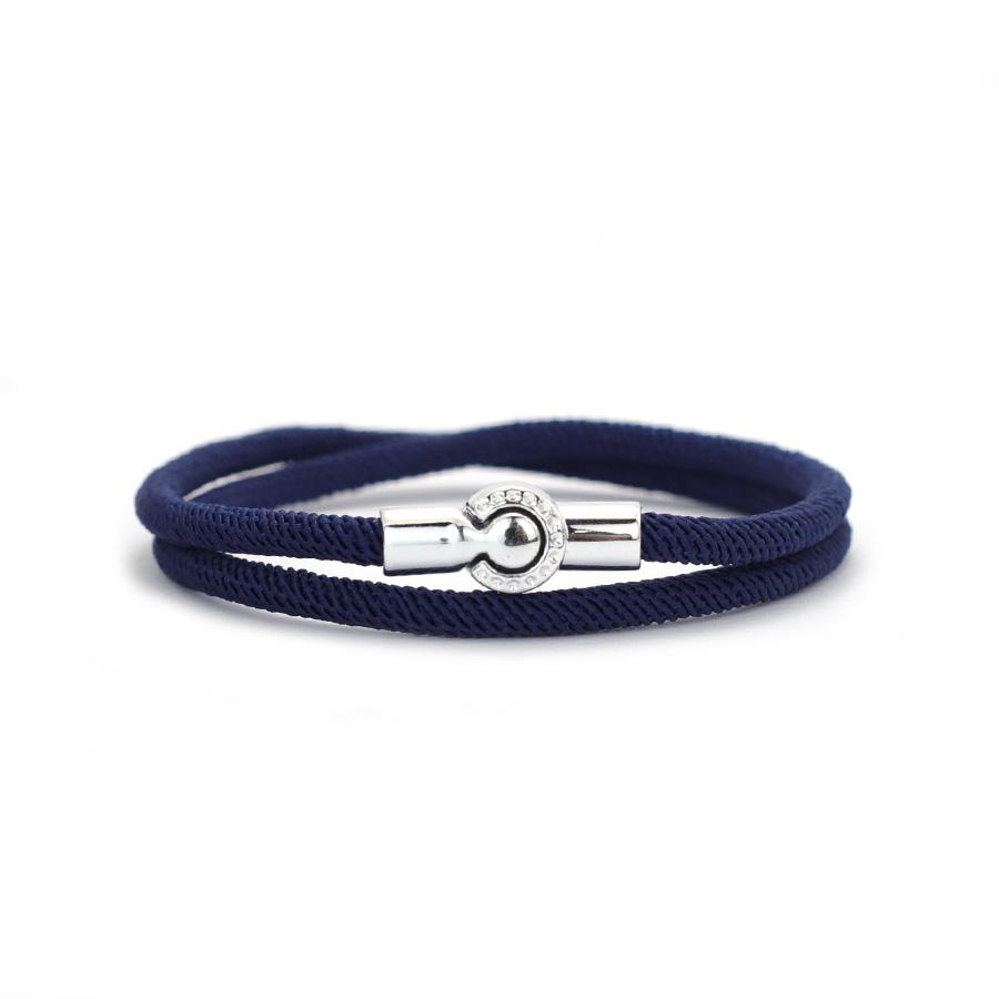 

Noter Minimalist Rope Bracelet Men Bilayer A Grade 4mm Thread Lucky Braslet Leisure Versatile Cool Accessories Pulseria Homme Темно-синій