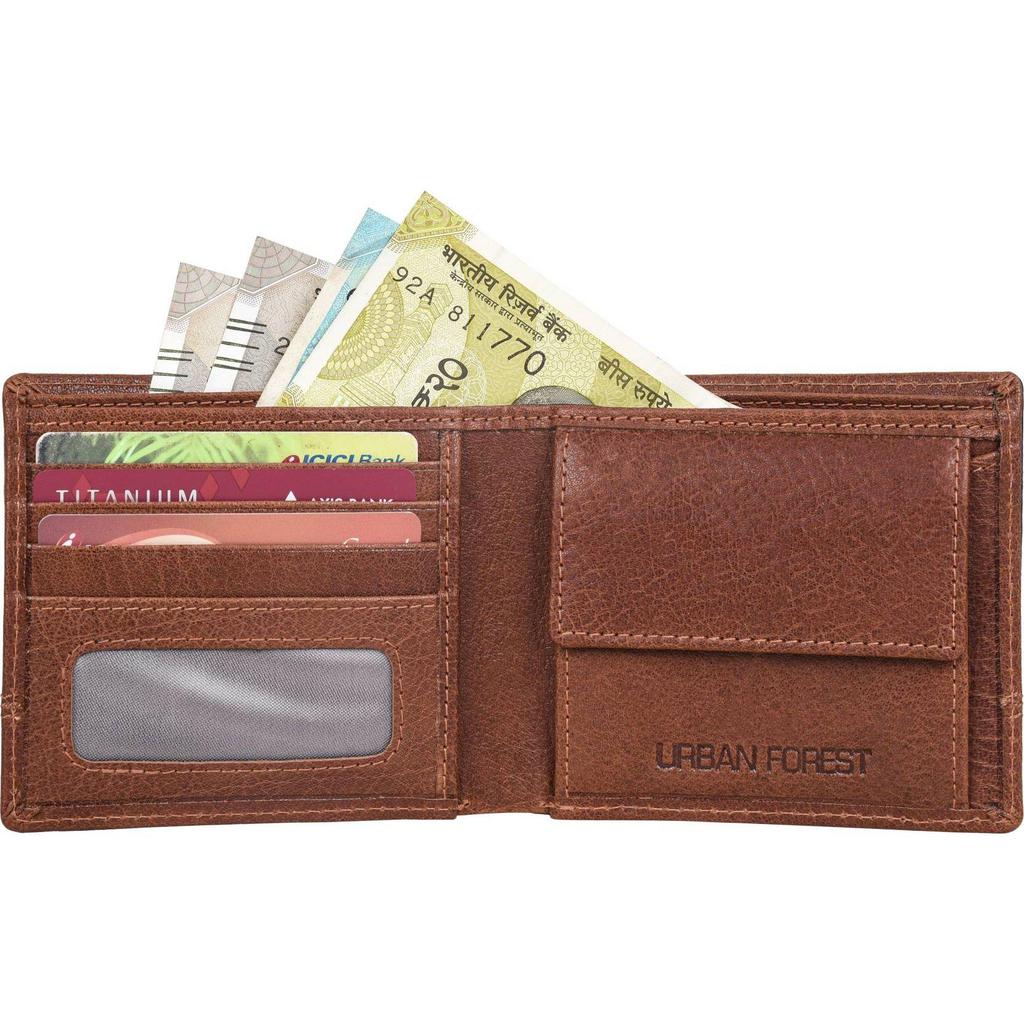 Men Casual Genuine Leather RFID Wallet  (3 Card Slots)