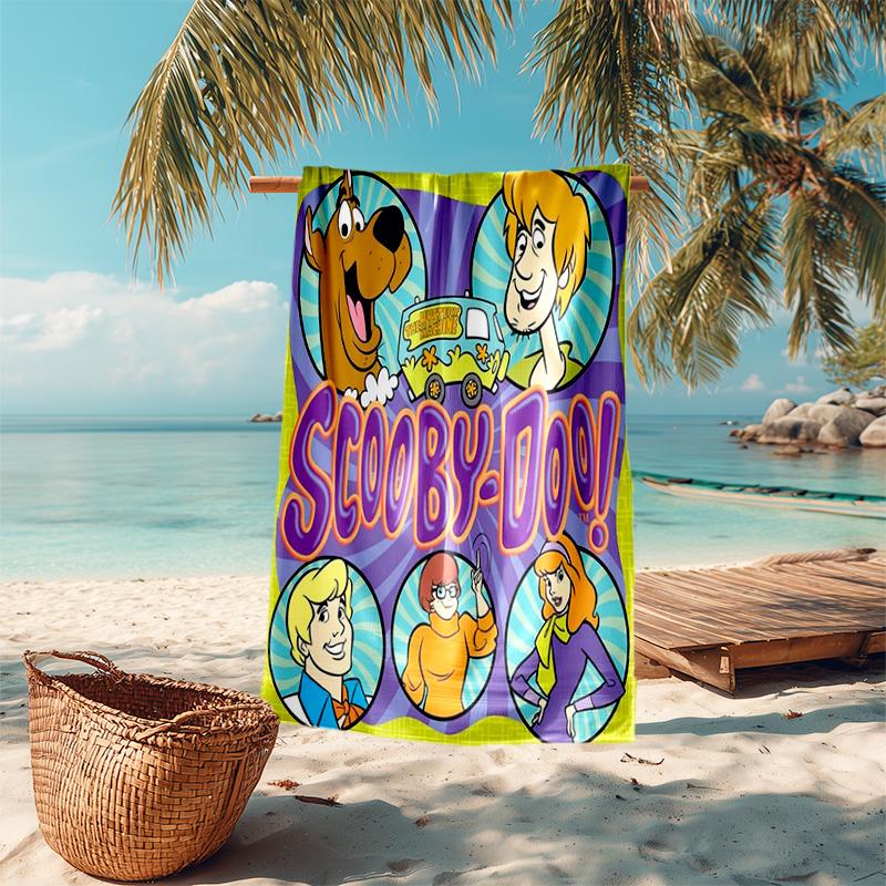Halloween fantasy comedy adventure cartoon movie Scooby-Doo towel outdoor camping vacation swimming beach towel outdoor absorbent bath towel Y16