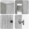 2 piece Bathroom Cabinet Set ALKMAAR Concrete Grey