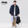 JEEP SPIRIT Men's Stand Collar Cardigan Sweatshirt