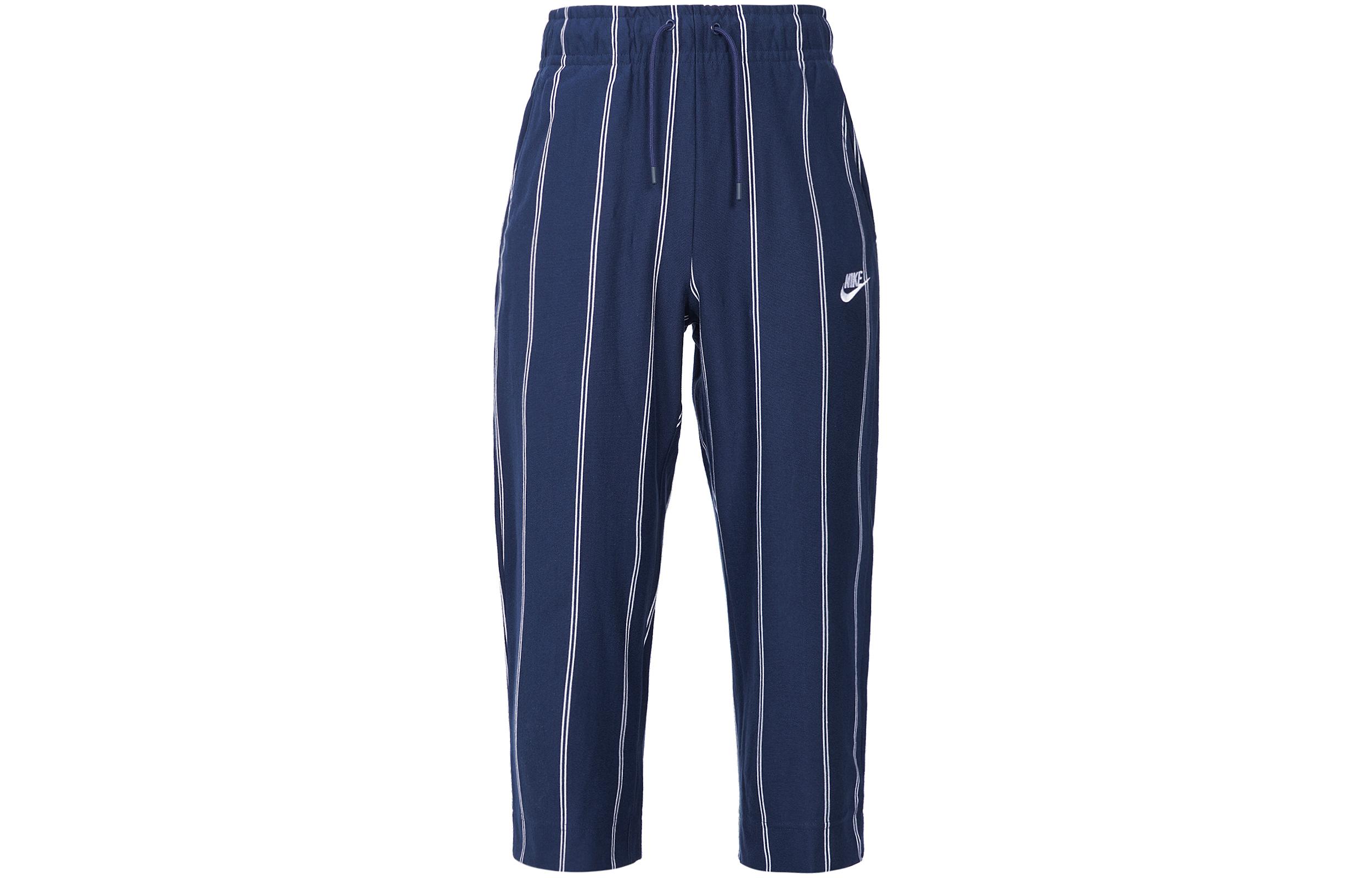 Nike Sportswear Women s Stripe Capri Sport Pants Blue DD5185-410 S