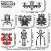 MOOXI Set di Figure Skibidi Toilet Man TvMan Cameraman Speakerman Blocchi da Costruzione Modello MOC Mattoncini Giocattoli per Adulti Bambini Regalo di Compleanno