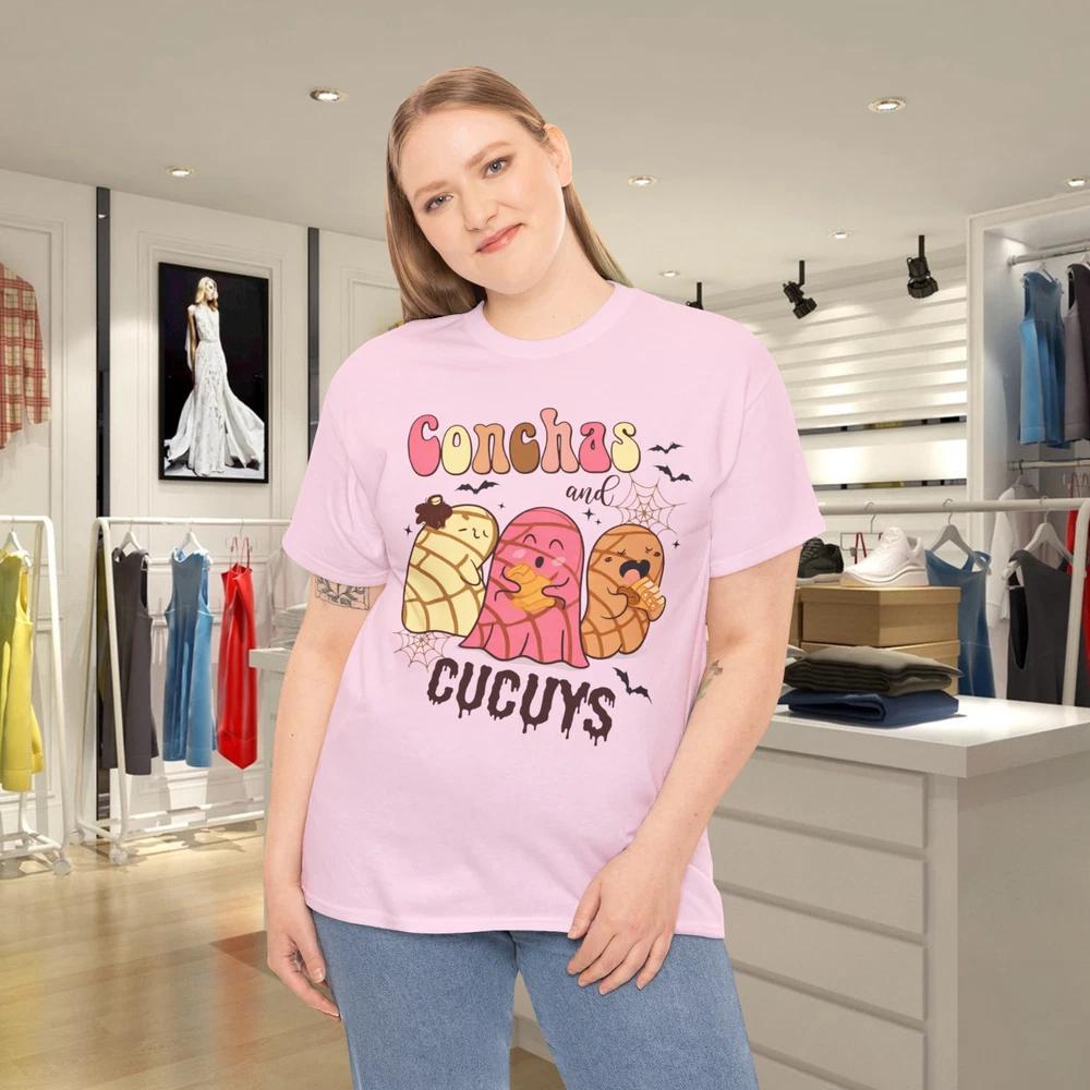 Conchas And Cucuys TShirt Spooky Conchas Shirts Mexican Ghost Shirts S