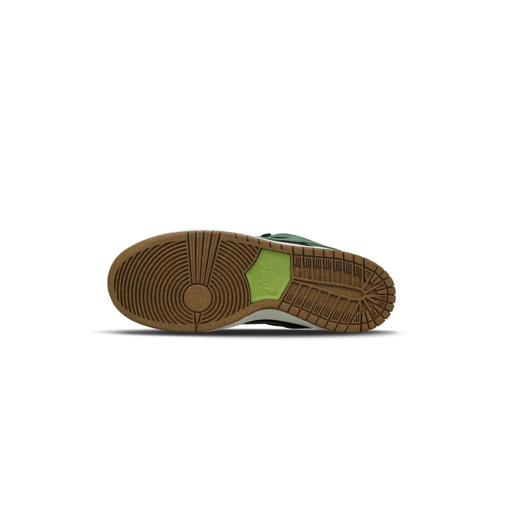 Nike Dunk SB Abrasion Resistant Low Top Skateboard Shoes Unisex Black Green FQ7585-200(Team882-Green X)