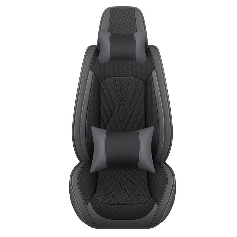 Universal Leather Car Seat Cushion: Durable, Full Wrap, All-Season Cover for Small Cars, SUVs, and Sedans