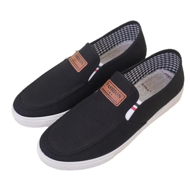 Spring new canvas shoes soft-soled cloth shoes breathable shoes black shoes