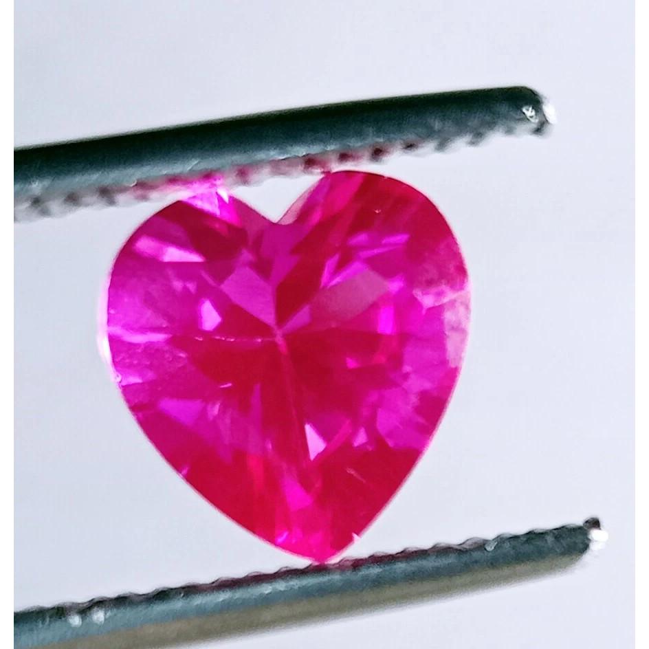 3+ Ct Natural Pink Sapphire Ceylon Heart Cut Beautiful Certified Loose Gemstone