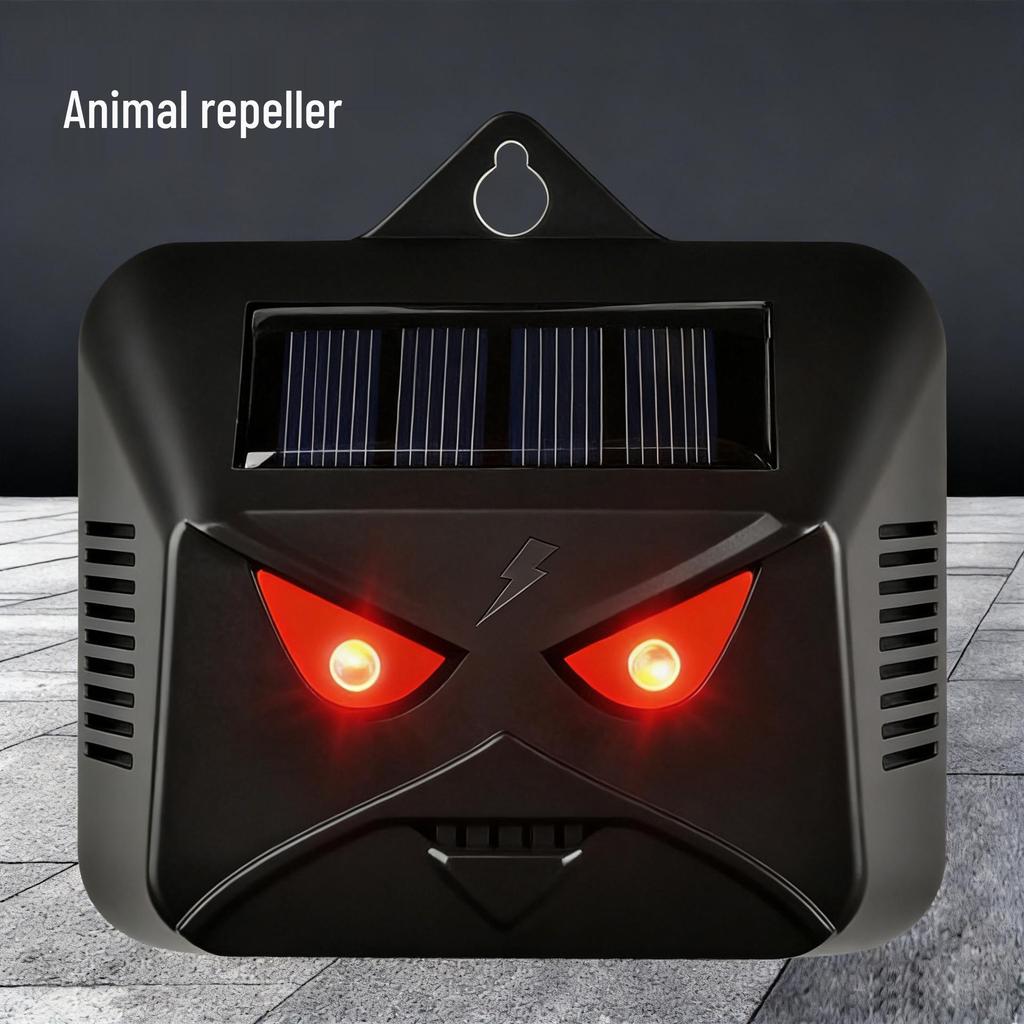 Solar Ultrasonic Pest Repeller: Repels Mice, Birds, Snakes, Dogs, Cats, and Mosquitoes.