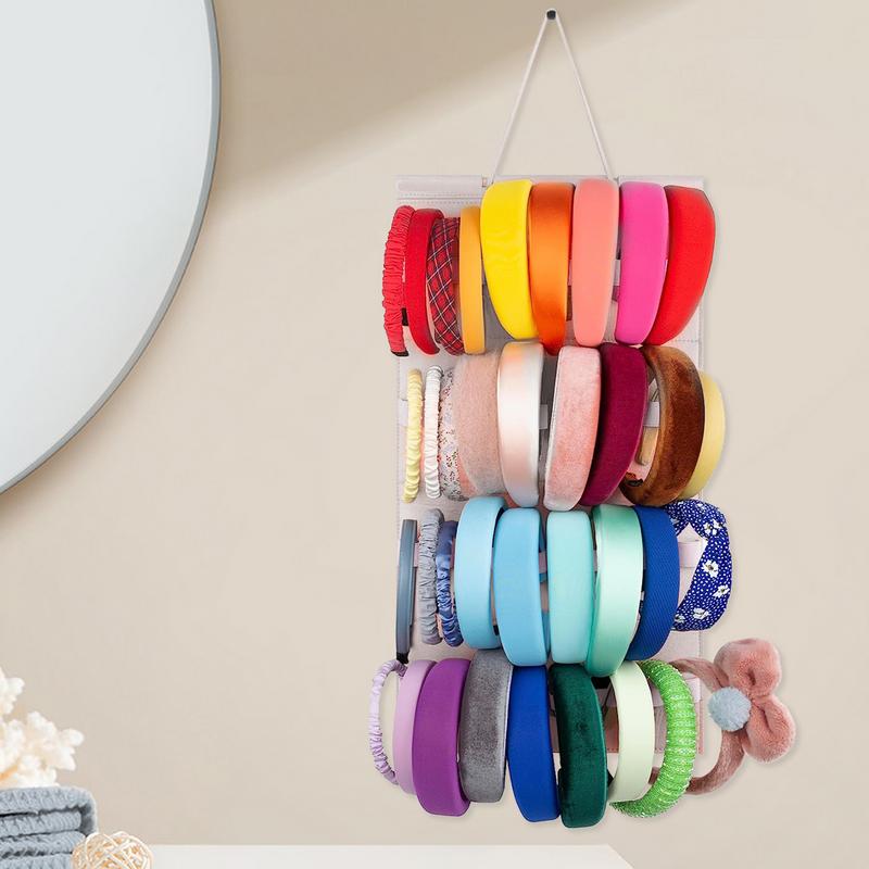 Wall Headband Display Holder 40 Slots Felt Organizer Holder For Headband Hair Accessories Wall Organizer Holder For School