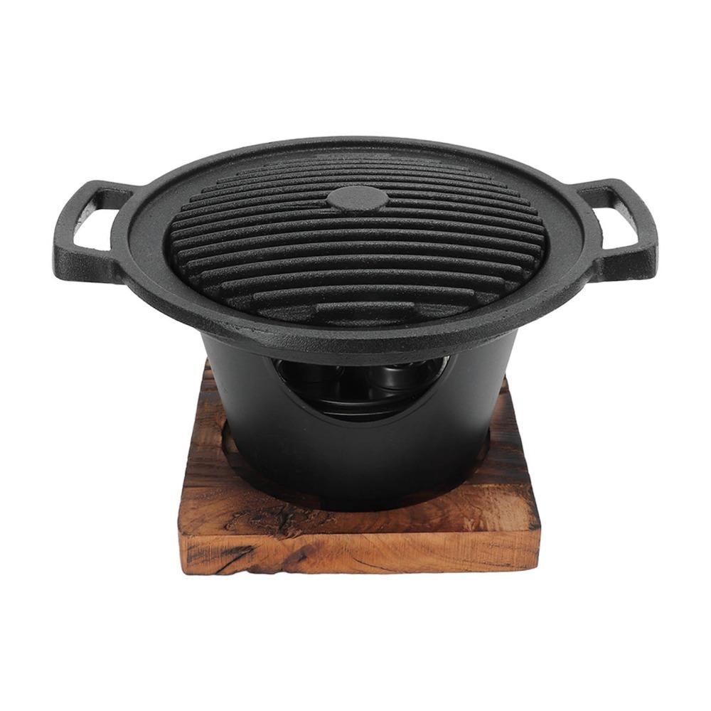 

Barbecue Pan Aluminum Alloy Charcoal Grill Durable Smokeless Hibachi Grill Portable Non-Stick Tabletop BBQ Outdoor/Indoor