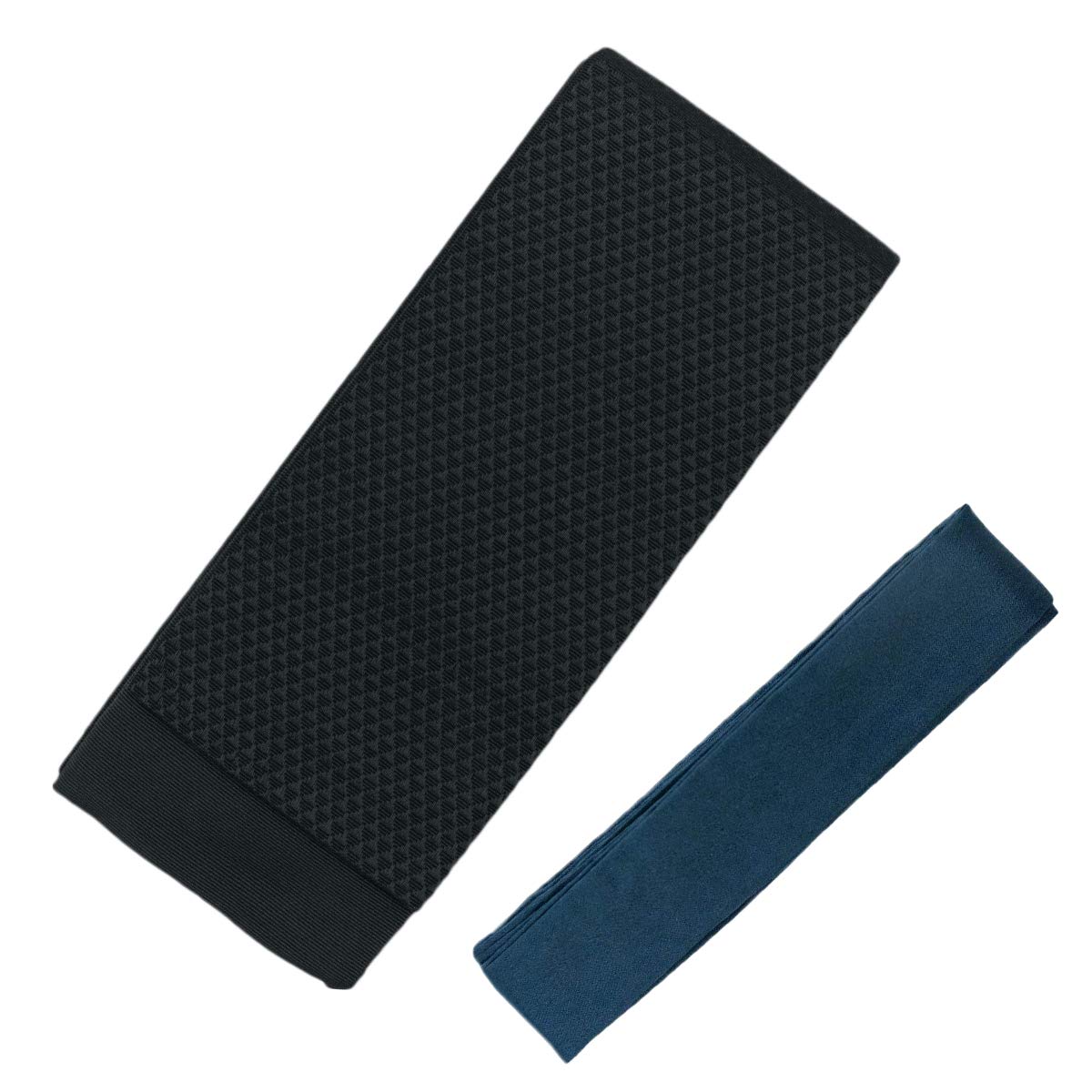 

Square belt set Made in Japan Plain pattern Random pattern Square belt waist cord set waist [KYOETSU] [Kyoetsu] + 2-piece (square belt, cord) (black) чёрный