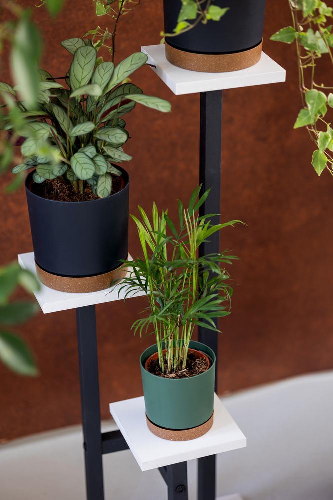 PEAK Universal Flower Stand - White, 3-tier Flower Stand for 3 Pots