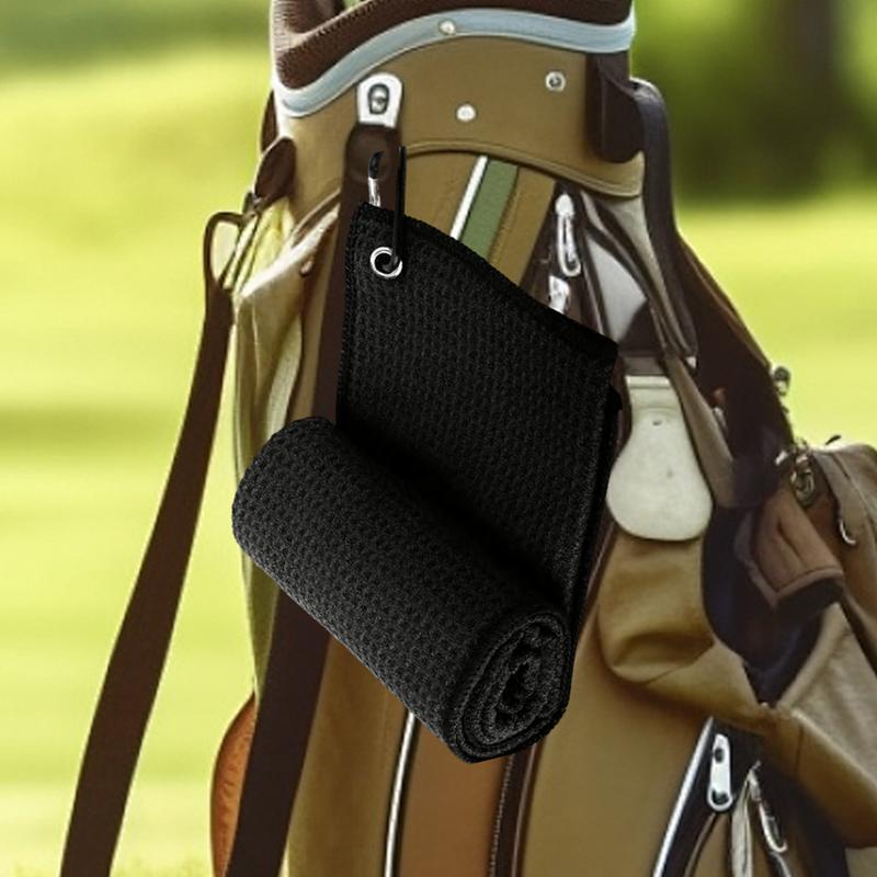 Golfhandtuch Mikrofaserstoff Für Golf liebhaber Weich Saugfähig Golfschläger Reiniger Lappen Clip Golf Zubehör Golfschläger Reinigungs Handtuch