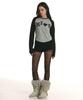 Kimseupeulesikoteunmakes Bumpy Kiss Raglan Long Sleeve T-Shirt Black (Gray)