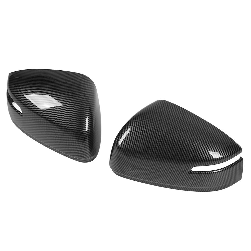 2Pcs Side Mirror Cover Caps Carbon Fiber Pattern Door Mirror Covers Replacement for Land Cruiser Lc300 2023
