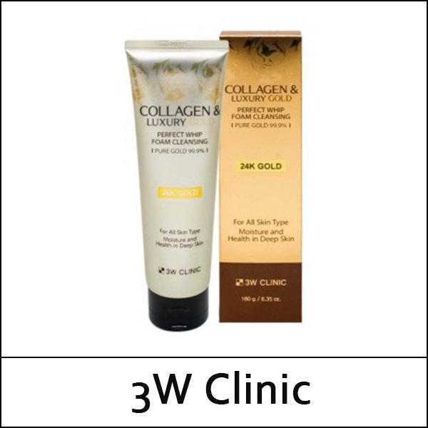 

[3W Клиника] (б) Коллаген и Роскошное Золото Идеальная Пенка для Умывания 180г