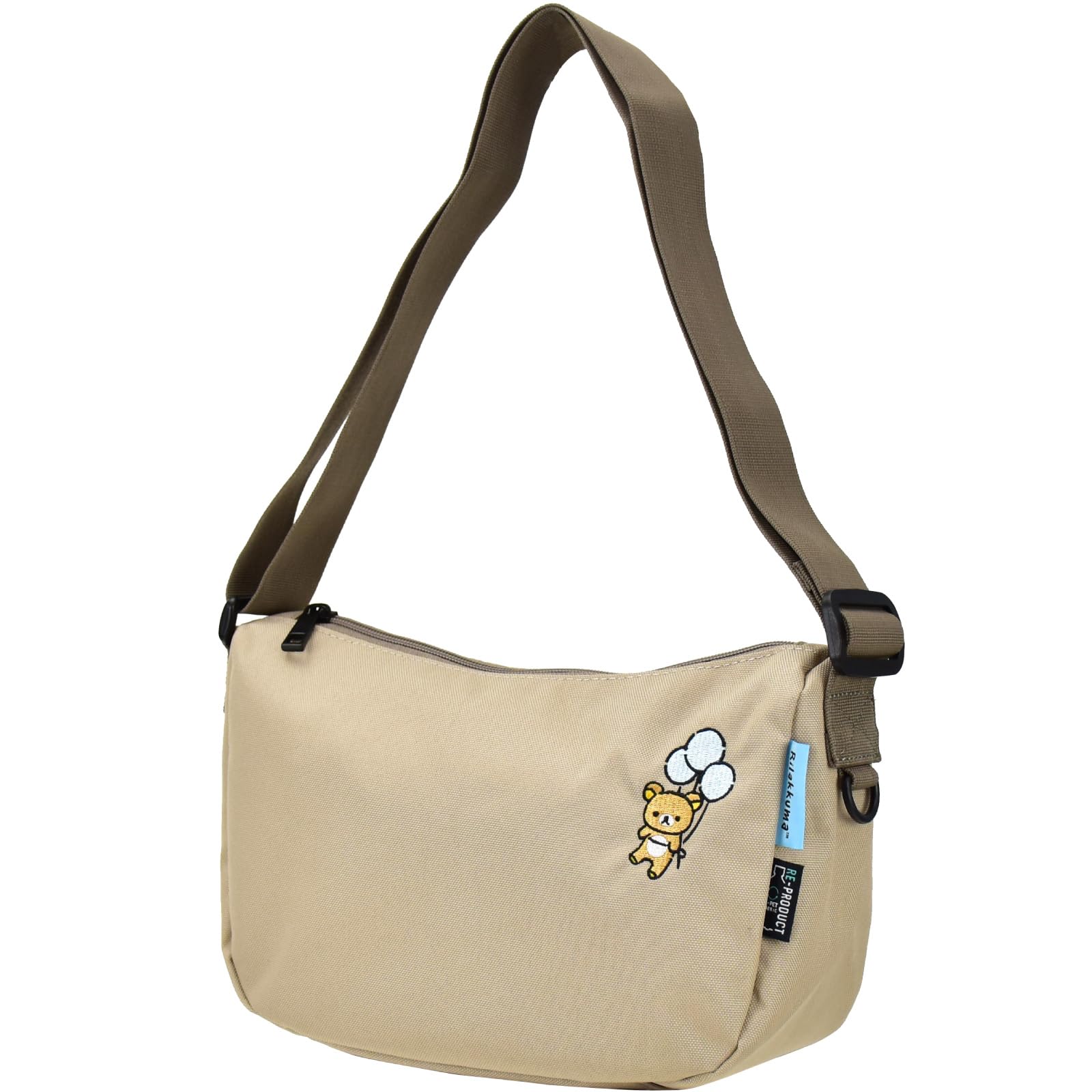 

Shoulder round shoulder bag with for for going to going for character beige [Marimo Craft] bag, gusset, women, commuting, school, traveling, out,