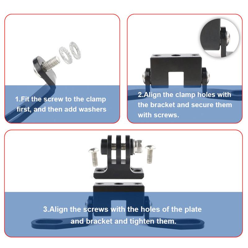 Handlebar Clamp GPS Navigation Bracket Support Mount For KAWASAKI Vulcan 750 VN 750 Versys 1000 Z250/650/900 Zephyr 550 KLX150L