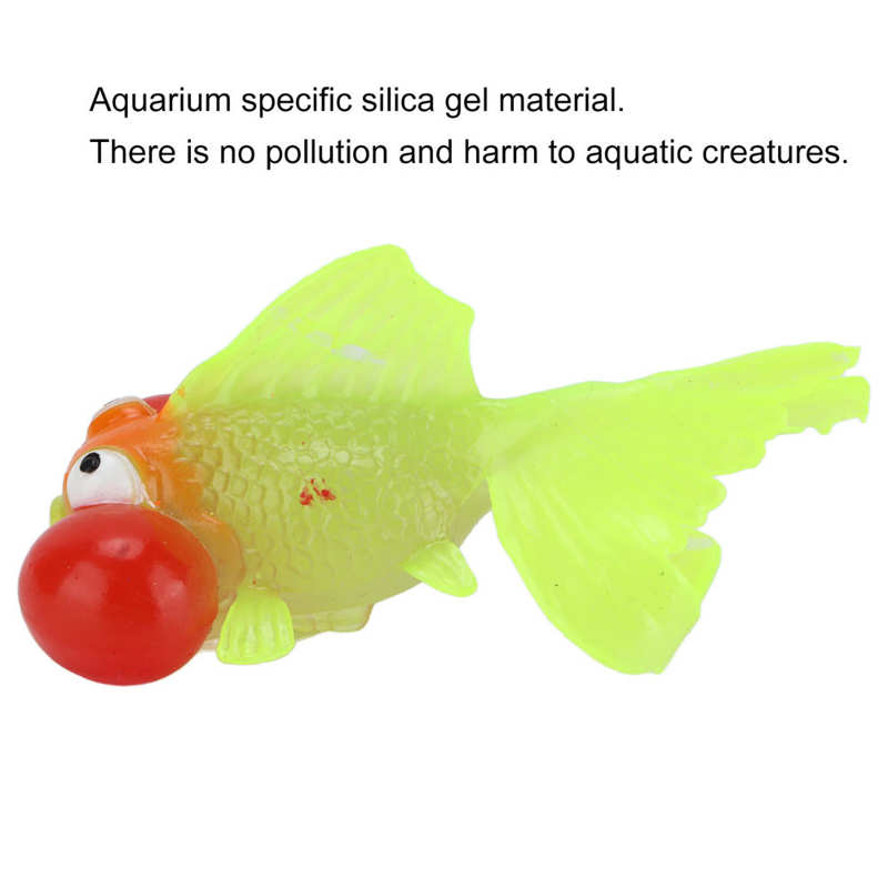 Aquarium Simulation Goldfish Floating Artificial Glowing Fish No Pollution for Fish Bowl Decoration for Aquarium Decoration