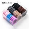30Pcs/Set Simple and Seamless Headband Tied with Hair Bands Korean Small As Fresh Personalized Rubber Band Hairs Band Headwear