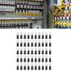 50Pcs Ring Terminal AWG14‑12 Insulated Crimp Wire Connector Set Kit for Equipment