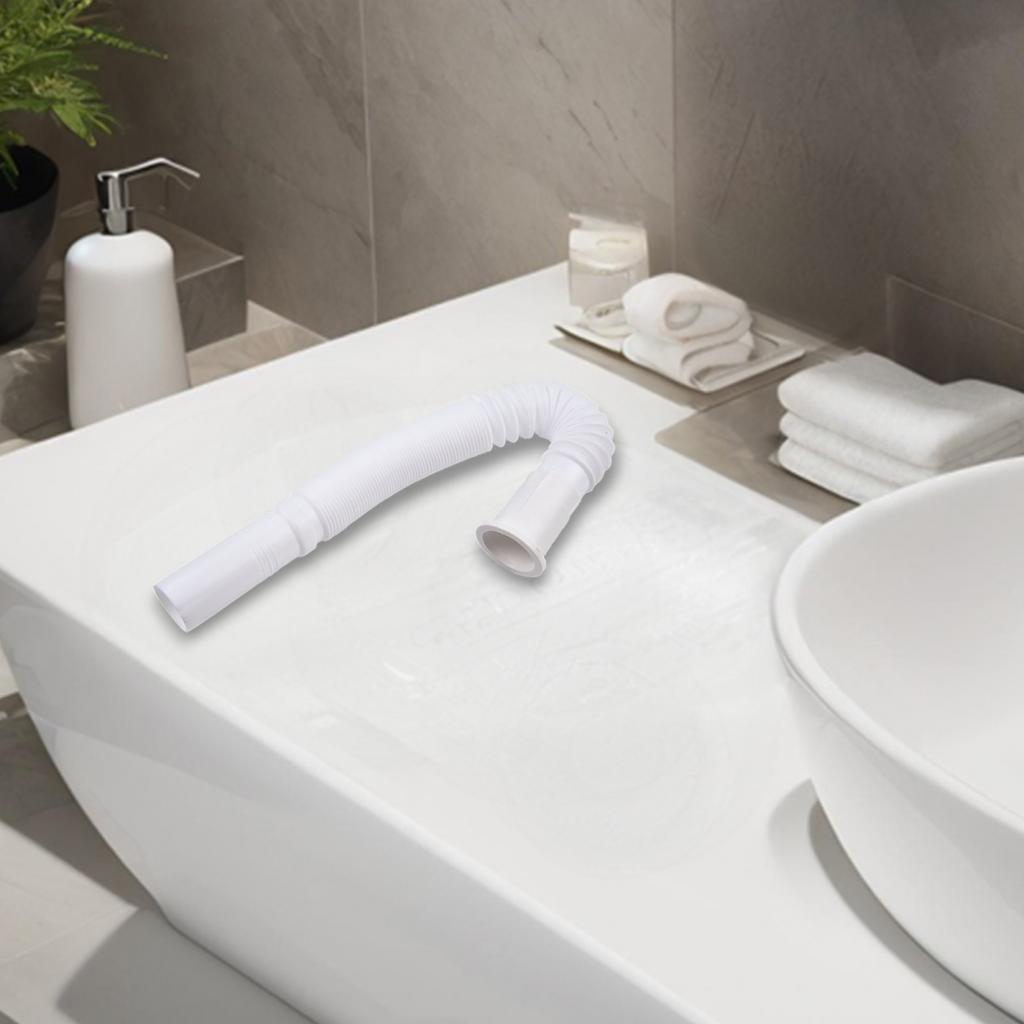 Plastic Drain Pipe Waste Pipe 70cm Long Adjustable Rustproof