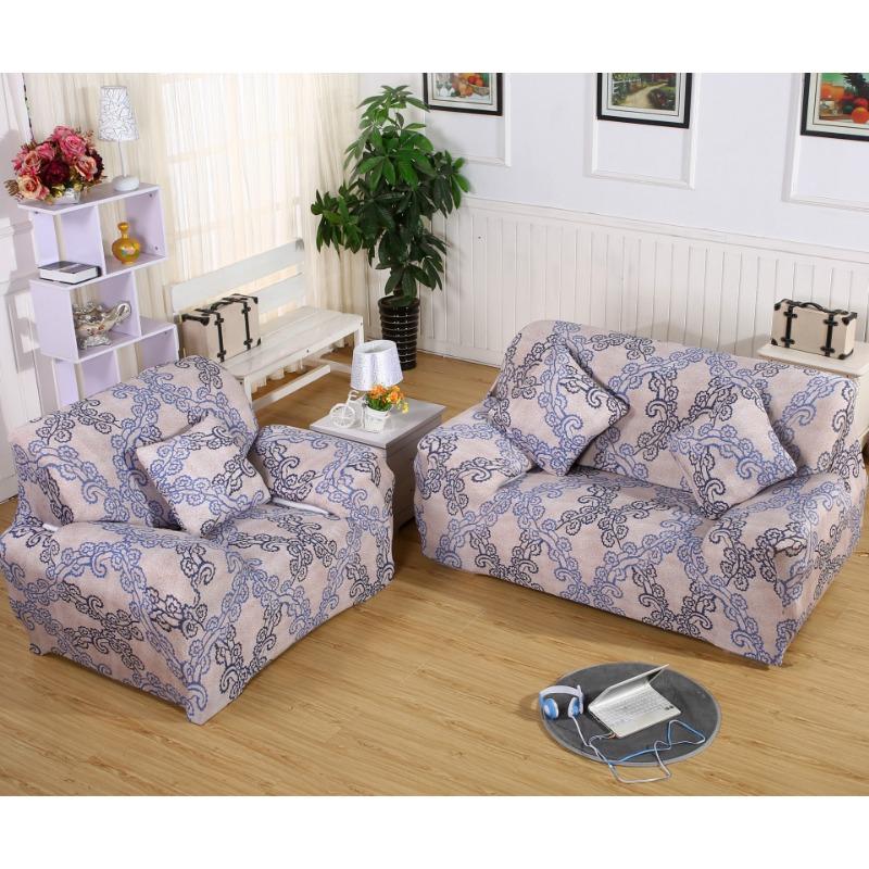 Bankhoes All-Inclusive Antislip Stretch Bankhoes Echt Leer Vintage Bankhoes Volledig Bedekkend Stof Ambacht Combinatie Bankkussen