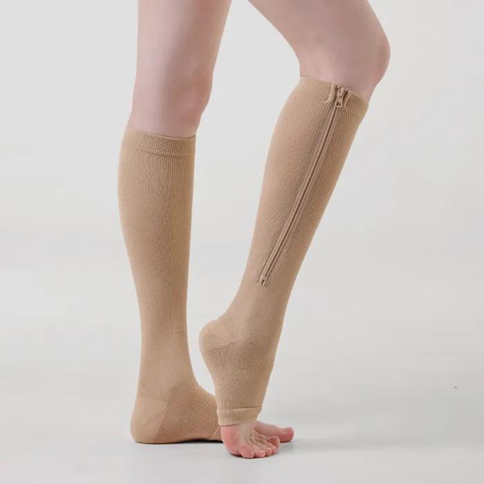 Zipper Calf Compression Shaper
