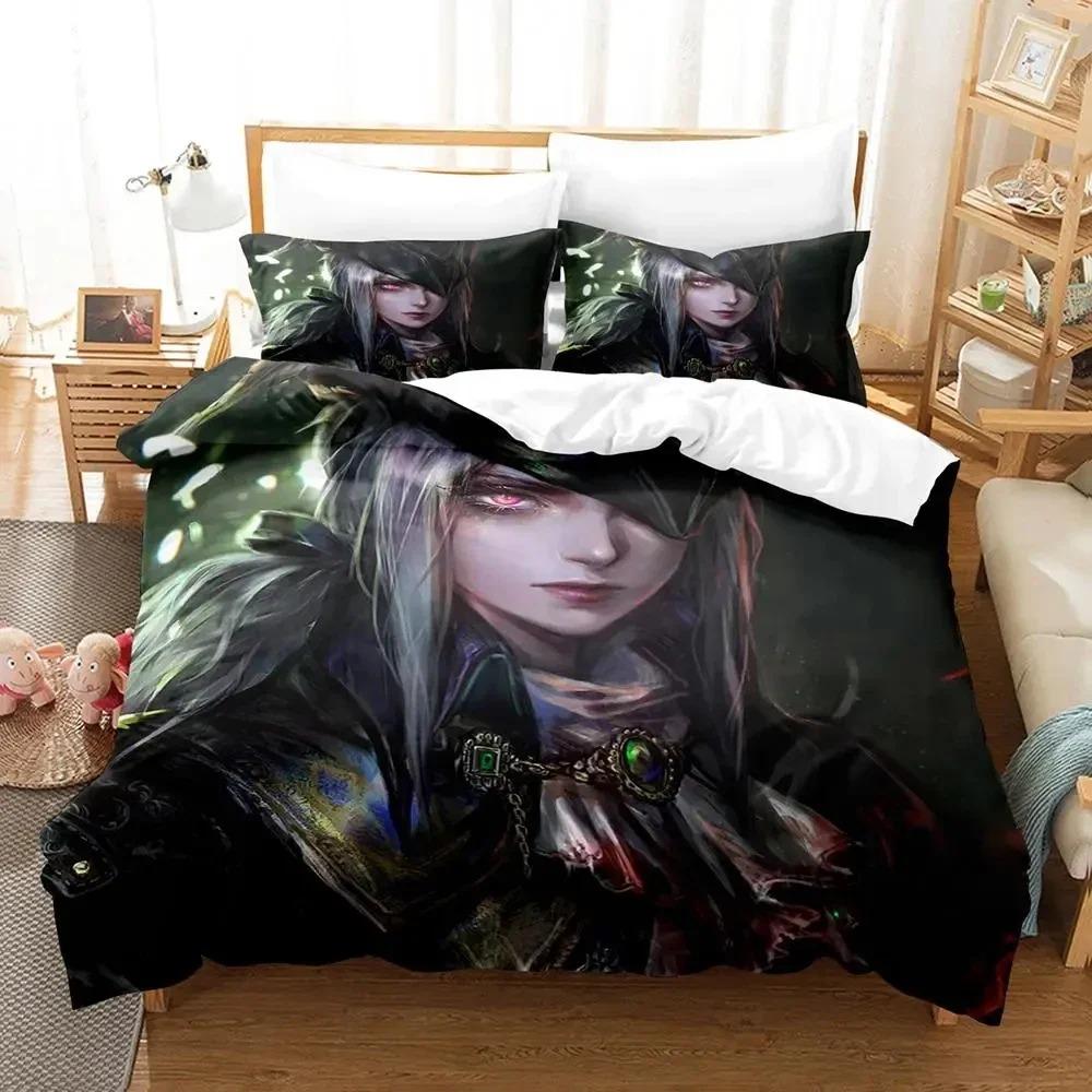 Comforter Game Lady Maria Bloodborne Bedding Set 3D Printed Suitable For Bedroom Kids Home Textile