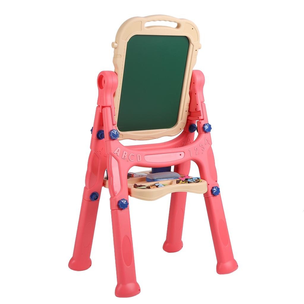 Kid"s Drawing Board Toys Height Adjustable Double Sides Magnetic Board for ToddlersPink