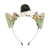 Christmas headband, animal ear hair clip, hat, and headpiece – a 2-in-1 detachable cat ear accessory for autumn and winter, with a Japanese-style