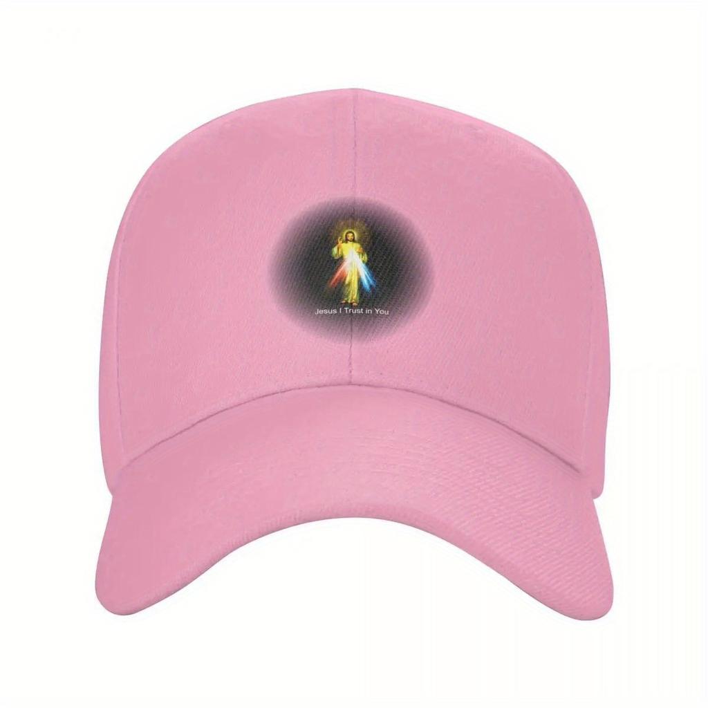 Divine Mercy Jesus I Trust In You Baseball Cap Adjustable Cotton Casual Hat Unisex Religious Gift