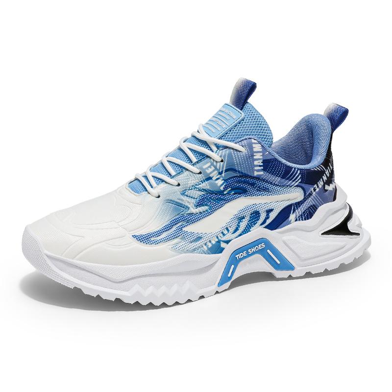 

Fashion Playform Legitimate Leather Black And White Sneakers Vulcanize Sports Shoes Basketball Spring Men s Small Price Tenisky 45