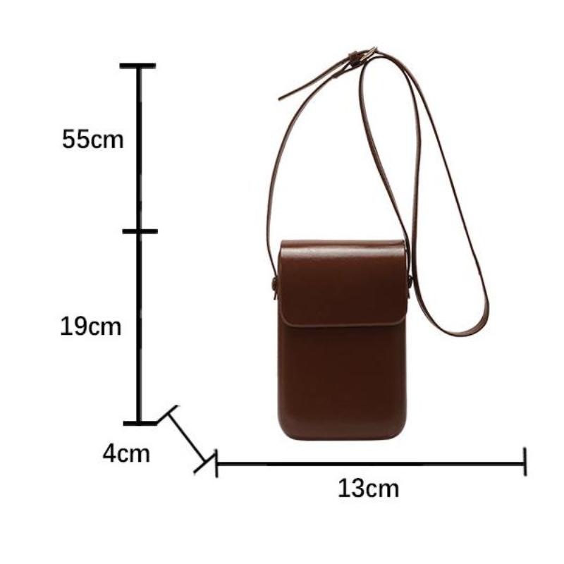 Minimalistische Umhängetasche für das Handy Damen Klein Einfache Vertikale Schultertasche Mit Verstellbarem Riemen Für Damen Geschenke