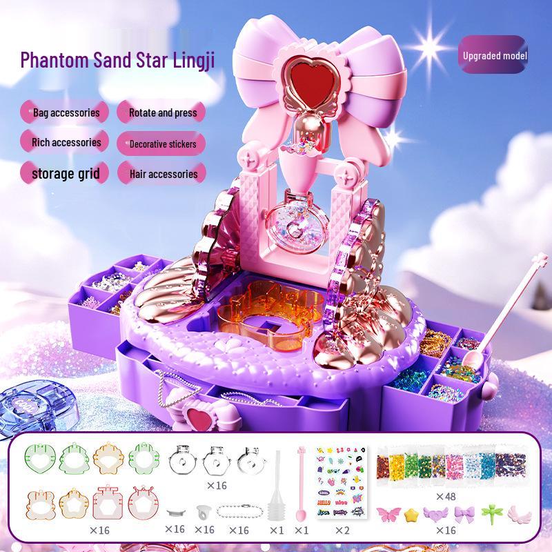 Cross-border Kids' Toys: Ever-changing Magic Box DIY Jewelry & Treasure Chest with Diary Materials for Girls